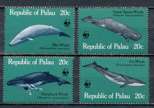 Palau 1983 - Fauna WWF, balene, serie neuzata