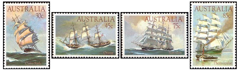 Australia 1984 - Vapoare, serie neuzata