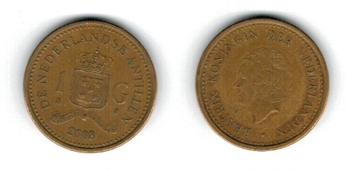 Antilele Olandeze 2008 - 1 gulden, circulata