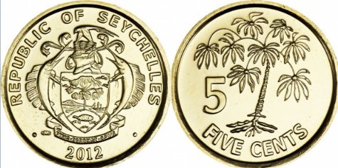 Seychelles 2012 - 5 cents UNC