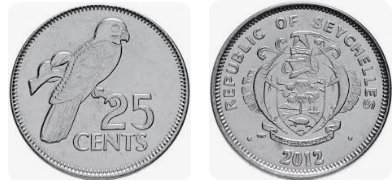 Seychelles 2012 - 25 cents UNC