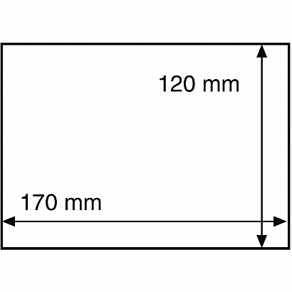 Posete transparente pentru carti postale/plicuri max. 170x120mm