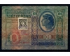 Austro-Ungaria 1912(1919) - 100 korona timbru si stampila Serbia