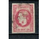 1868 - Carol I cu favoriti, 18bani, stampilat
