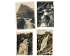 Lot 4 carti postale straine cu cascade, 1910-1950