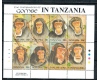 Tanzania 1992 - Fauna, cimpanzei, bloc neuzat